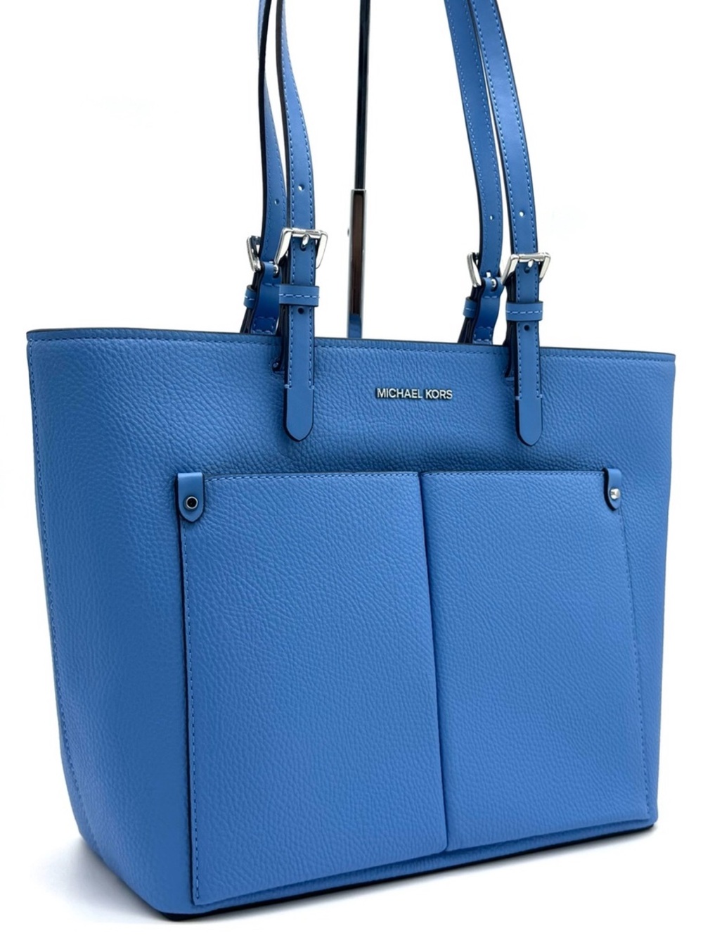 Michael Kors Jet Set Medium Pocket Tote Bag South Pacific Blue